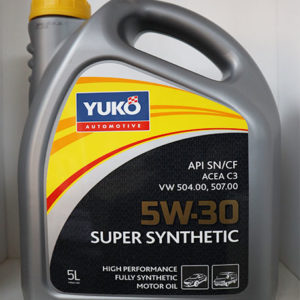 YUKO AUTOMOTIVE 5W-30 SUPER SYNTHETIC 5L